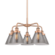 A thumbnail of the Innovations Lighting 916-5CR-15-26 Cone Chandelier Antique Copper / Plated Smoke