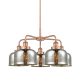 A thumbnail of the Innovations Lighting 916-5CR-15-26 Bell Chandelier Antique Copper / Silver Plated Mercury