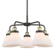 A thumbnail of the Innovations Lighting 916-5CR-15-26 Cone Chandelier Black Antique Brass / Matte White