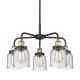 A thumbnail of the Innovations Lighting 916-5CR-15-23 Bell Chandelier Black Antique Brass / Seedy