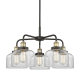 A thumbnail of the Innovations Lighting 916-5CR-15-26 Bell Chandelier Black Antique Brass / Clear