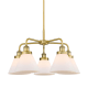 A thumbnail of the Innovations Lighting 916-5CR-15-26 Cone Chandelier Brushed Brass / Matte White