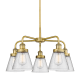A thumbnail of the Innovations Lighting 916-5CR-15-25 Cone Chandelier Brushed Brass / Seedy