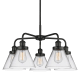 A thumbnail of the Innovations Lighting 916-5CR-15-26 Cone Chandelier Matte Black / Clear