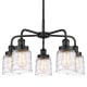A thumbnail of the Innovations Lighting 916-5CR-15-23 Bell Chandelier Matte Black / Clear Deco Swirl