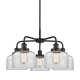 A thumbnail of the Innovations Lighting 916-5CR-15-26 Bell Chandelier Matte Black / Clear