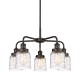 A thumbnail of the Innovations Lighting 916-5CR-15-23 Bell Chandelier Oil Rubbed Bronze / Clear Deco Swirl