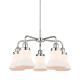 A thumbnail of the Innovations Lighting 916-5CR-16-24 Bellmont Chandelier Polished Chrome / Matte White