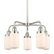 A thumbnail of the Innovations Lighting 916-5CR-16-23 Dover Chandelier Polished Nickel / Matte White