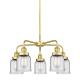 A thumbnail of the Innovations Lighting 916-5CR-15-23 Bell Chandelier Satin Gold / Clear