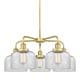 A thumbnail of the Innovations Lighting 916-5CR-15-26 Bell Chandelier Satin Gold / Clear