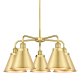 A thumbnail of the Innovations Lighting 916-5CR-16-26 Ballston Urban Chandelier Satin Gold