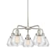 A thumbnail of the Innovations Lighting 916-5CR-14-25 Fulton Chandelier Satin Nickel / Clear