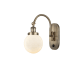 A thumbnail of the Innovations Lighting 918-1W-13-6 Beacon Sconce Antique Brass / Matte White