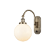 A thumbnail of the Innovations Lighting 918-1W-15-8 Beacon Sconce Antique Brass / Matte White
