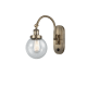 A thumbnail of the Innovations Lighting 918-1W-13-6 Beacon Sconce Antique Brass / Seedy