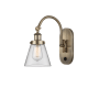 A thumbnail of the Innovations Lighting 918-1W-13-6 Cone Sconce Antique Brass / Clear