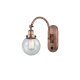 A thumbnail of the Innovations Lighting 918-1W-13-6 Beacon Sconce Antique Copper / Seedy