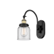 A thumbnail of the Innovations Lighting 918-1W-13-5 Bell Sconce Black Antique Brass / Clear