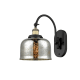 A thumbnail of the Innovations Lighting 918-1W-13-8 Bell Sconce Black Antique Brass / Silver Plated Mercury