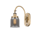 A thumbnail of the Innovations Lighting 918-1W-13-5 Bell Sconce Brushed Brass / Plated Smoke