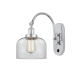A thumbnail of the Innovations Lighting 918-1W-13-8 Bell Sconce Polished Chrome / Clear