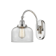 A thumbnail of the Innovations Lighting 918-1W-13-8 Bell Sconce Polished Nickel / Clear