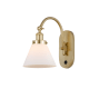 A thumbnail of the Innovations Lighting 918-1W-13-8 Cone Sconce Satin Gold / Matte White