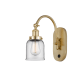 A thumbnail of the Innovations Lighting 918-1W-13-5 Bell Sconce Satin Gold / Clear