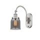 A thumbnail of the Innovations Lighting 918-1W-13-5 Bell Sconce Brushed Satin Nickel / Plated Smoke