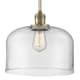 A thumbnail of the Innovations Lighting 201S X-Large Bell Brushed Brass / Clear