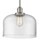 A thumbnail of the Innovations Lighting 201S X-Large Bell Brushed Satin Nickel / Clear