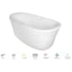 A thumbnail of the Jacuzzi AGF6735PCL6IP Gloss White