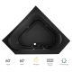 A thumbnail of the Jacuzzi CAP6060 WCL 2CH Black