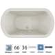 A thumbnail of the Jacuzzi DUE6636WCR4CW Oyster / Chrome Trim
