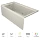 A thumbnail of the Jacuzzi LNS6036WRL2CH Oyster / Chrome Trim