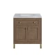 A thumbnail of the James Martin Vanities 305-V30-3CAR-HW White Washed Walnut / Champagne Brass