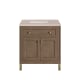 A thumbnail of the James Martin Vanities 305-V30-3EMR-HW White Washed Walnut / Champagne Brass