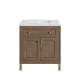 A thumbnail of the James Martin Vanities 305-V30-3ENC-HW White Washed Walnut / Champagne Brass