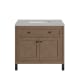 A thumbnail of the James Martin Vanities 305-V36-3ESR-HW White Washed Walnut / Matte Black