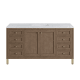 A thumbnail of the James Martin Vanities 305-V60S-3CAR-HW White Washed Walnut / Champagne Brass