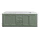 A thumbnail of the James Martin Vanities 305-V72-3CAR-HW Smokey Celadon / Champagne Brass