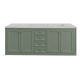 A thumbnail of the James Martin Vanities 305-V72-3ESR-HW Smokey Celadon / Champagne Brass