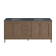 A thumbnail of the James Martin Vanities 305-V72-3CSP-HW White Washed Walnut / Champagne Brass