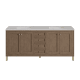 A thumbnail of the James Martin Vanities 305-V72-3ESR-HW White Washed Walnut / Champagne Brass