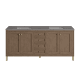 A thumbnail of the James Martin Vanities 305-V72-3GEX-HW White Washed Walnut / Champagne Brass