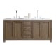 A thumbnail of the James Martin Vanities 305-V72-3WZ-HW White Washed Walnut / Brushed Nickel