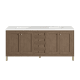 A thumbnail of the James Martin Vanities 305-V72-3WZ-HW White Washed Walnut / Champagne Brass