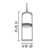 A thumbnail of the Jesco Lighting PD408-PU Jesco Lighting PD408-PU