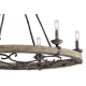 Kichler 43824WZC Weathered Zinc Taulbee 6 Light 1 Tier Chandelier